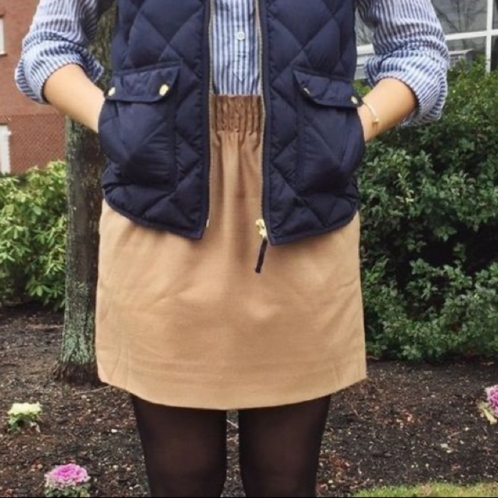 J.Crew Skirt with Elastic Waistband & Side Pockets